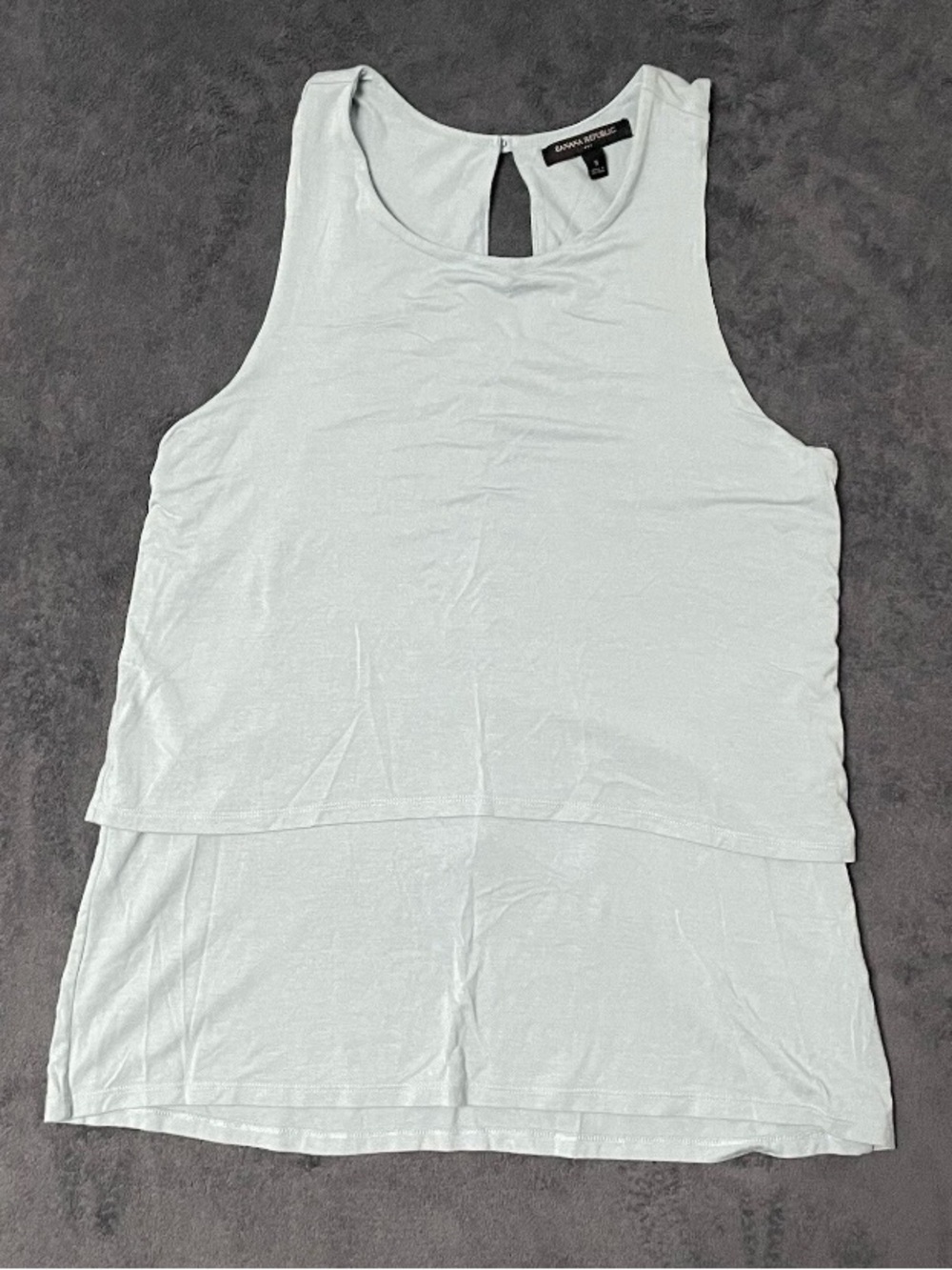 Banana Republic Womens Tank Top Fairycore Small Blue Layered